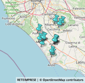 Mappa Via Lazio, 00040 Ardea RM, Italia (9.30929)