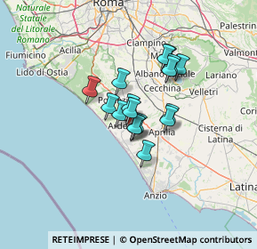 Mappa Via Lazio, 00040 Ardea RM, Italia (8.92)