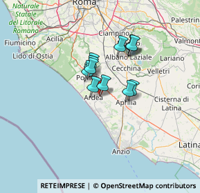 Mappa Via Lazio, 00040 Ardea RM, Italia (9.45083)