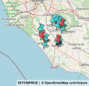 Mappa Via Lazio, 00040 Ardea RM, Italia (10.92316)