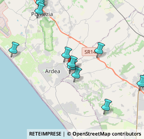 Mappa Via Lazio, 00040 Ardea RM, Italia (5.50643)