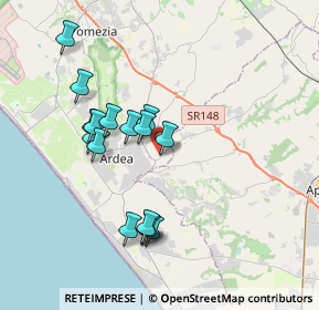 Mappa Via Lazio, 00040 Ardea RM, Italia (3.65063)