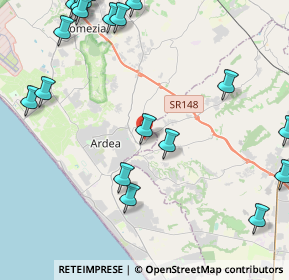 Mappa Via Lazio, 00040 Ardea RM, Italia (6.3695)