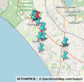 Mappa Via Lazio, 00040 Ardea RM, Italia (6.83813)