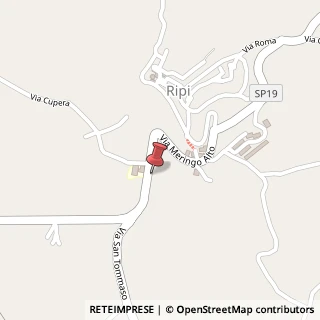 Mappa Via Meringo Alto, 13, 03027 Ripi, Frosinone (Lazio)