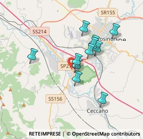 Mappa Via Morolense Loc. Le Torri, 03100 Frosinone FR, Italia (3.13182)