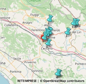 Mappa Via Morolense Loc. Le Torri, 03100 Frosinone FR, Italia (13.94417)