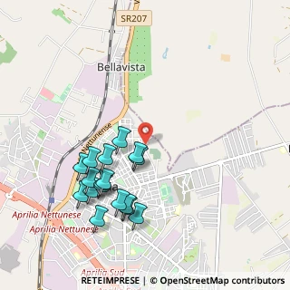 Mappa Via Vittorio Alfieri, 04011 Aprilia LT, Italia (1.09353)