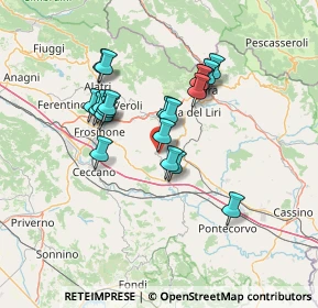 Mappa Via Vittorio Emanuele III, 03020 Strangolagalli FR, Italia (12.5)