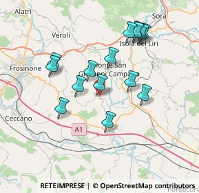 Mappa Via Vittorio Emanuele III, 03020 Strangolagalli FR, Italia (7.21067)