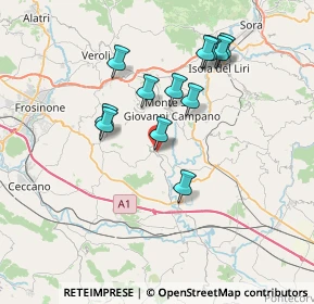 Mappa Via Vittorio Emanuele III, 03020 Strangolagalli FR, Italia (6.88917)