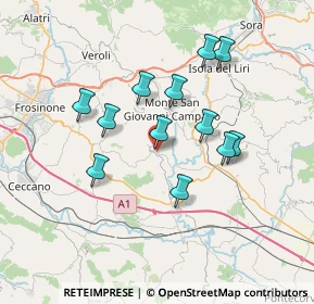 Mappa Via Vittorio Emanuele III, 03020 Strangolagalli FR, Italia (6.5925)
