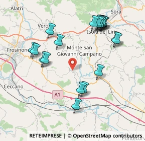 Mappa Via Vittorio Emanuele III, 03020 Strangolagalli FR, Italia (9.1105)