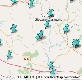 Mappa Via Vittorio Emanuele III, 03020 Strangolagalli FR, Italia (6.0695)