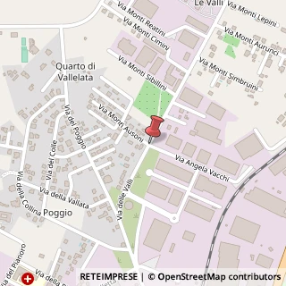 Mappa Via delle Valli,  20, 04011 Aprilia, Latina (Lazio)