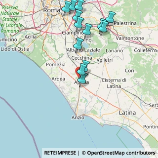 Mappa Via Monte Natale, 04011 Aprilia LT, Italia (18.85154)