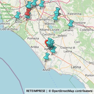 Mappa Via Monte Natale, 04011 Aprilia LT, Italia (19.30706)