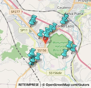 Mappa SS  156 Monti Lepini, 03023 Ceccano FR, Italia (1.843)