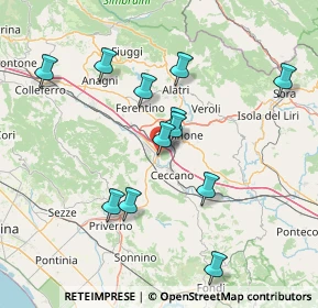 Mappa SS  156 Monti Lepini km 6, 03023 Ceccano FR, Italia (15.27583)