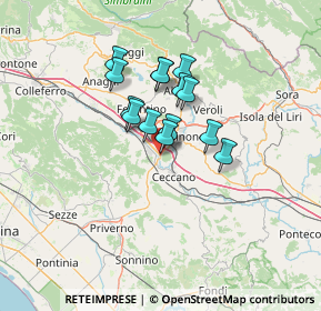 Mappa SS  156 Monti Lepini, 03023 Ceccano FR, Italia (9.94429)