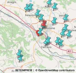 Mappa Via Morolense Manca, 03100 Frosinone FR, Italia (9.22)