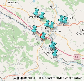 Mappa Via Morolense Manca, 03100 Frosinone FR, Italia (6.42455)