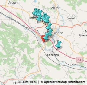 Mappa Via Morolense Manca, 03100 Frosinone FR, Italia (6.30545)