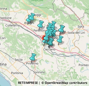 Mappa Via Morolense Manca, 03100 Frosinone FR, Italia (8.95529)