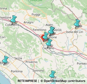 Mappa Via Morolense Manca, 03100 Frosinone FR, Italia (22.71636)