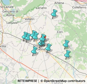 Mappa Via Zannone, 04012 Cisterna di Latina LT, Italia (5.69417)