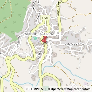Mappa Piazza Chiesa, 08040 Arzana, Nuoro (Sardegna)