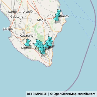 Mappa Via Giuseppe Terragni, 73039 Tricase LE, Italia (9.36545)