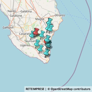 Mappa Via Giuseppe Terragni, 73039 Tricase LE, Italia (8.22158)