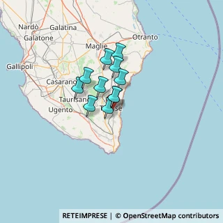Mappa Via Giuseppe Terragni, 73039 Tricase LE, Italia (8.48909)