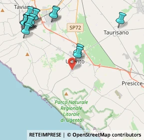 Mappa Via San Silvestro, 73059 Ugento LE, Italia (6.222)