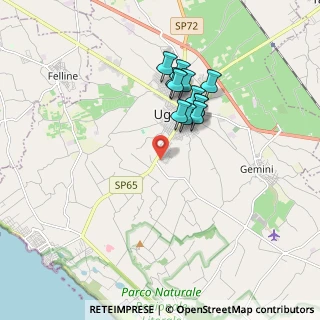 Mappa Via San Vito, 73059 Ugento LE, Italia (1.60833)