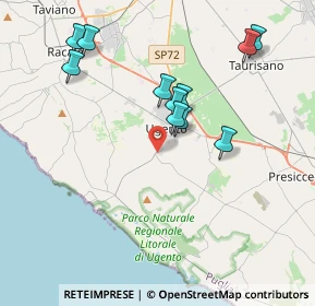 Mappa Via San Vito, 73059 Ugento LE, Italia (4.09364)