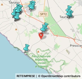 Mappa Via San Vito, 73059 Ugento LE, Italia (6.11235)