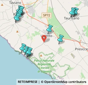 Mappa Via San Vito, 73059 Ugento LE, Italia (5.71235)