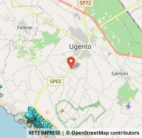 Mappa Via del Mare, 73059 Ugento LE, Italia (4.38727)