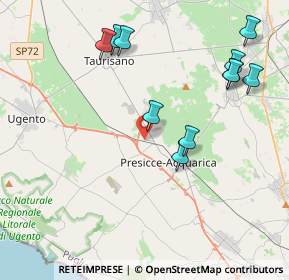 Mappa Località acquarica LE IT, 73054 Acquarica del capo LE, Italia (4.83273)