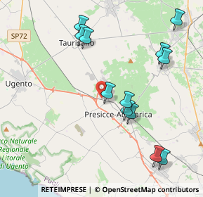 Mappa Località acquarica LE IT, 73054 Acquarica del capo LE, Italia (4.77333)