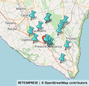 Mappa Località acquarica LE IT, 73054 Acquarica del capo LE, Italia (6.20214)