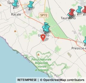 Mappa Via San Paolo 1 Angolo, 73059 Ugento LE, Italia (6.28)