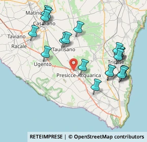 Mappa Via P.La Torre, 73040 Acquarica del Capo LE, Italia (9.3395)