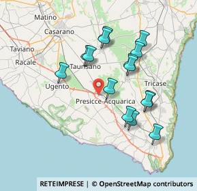 Mappa Via P.La Torre, 73040 Acquarica del Capo LE, Italia (7.38533)