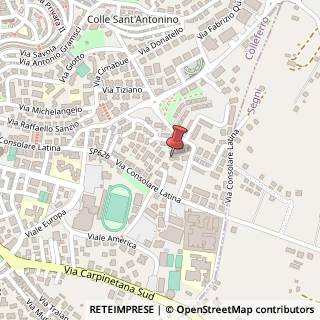 Mappa Via del Pantanaccio, 6, 00034 Colleferro, Roma (Lazio)