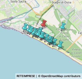 Mappa Via Capo Corso, 00122 Lido di Ostia RM, Italia (0.9485)