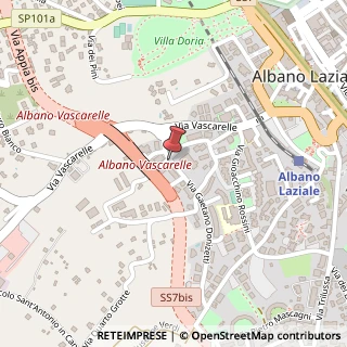 Mappa Via Donizetti Gaetano, 10, 00041 Albano Laziale, Roma (Lazio)