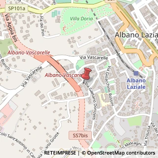 Mappa Via Gaetano Donizetti, 70, 00041 Albano Laziale, Roma (Lazio)